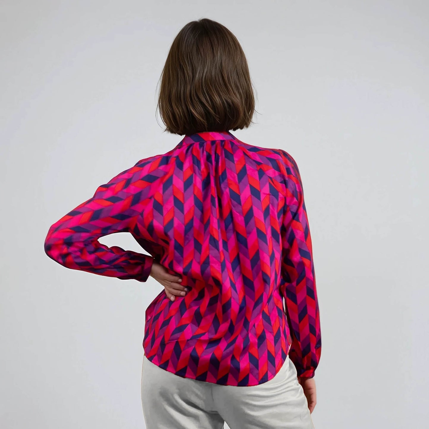 Blouse à motifs géométriques | Agart-1