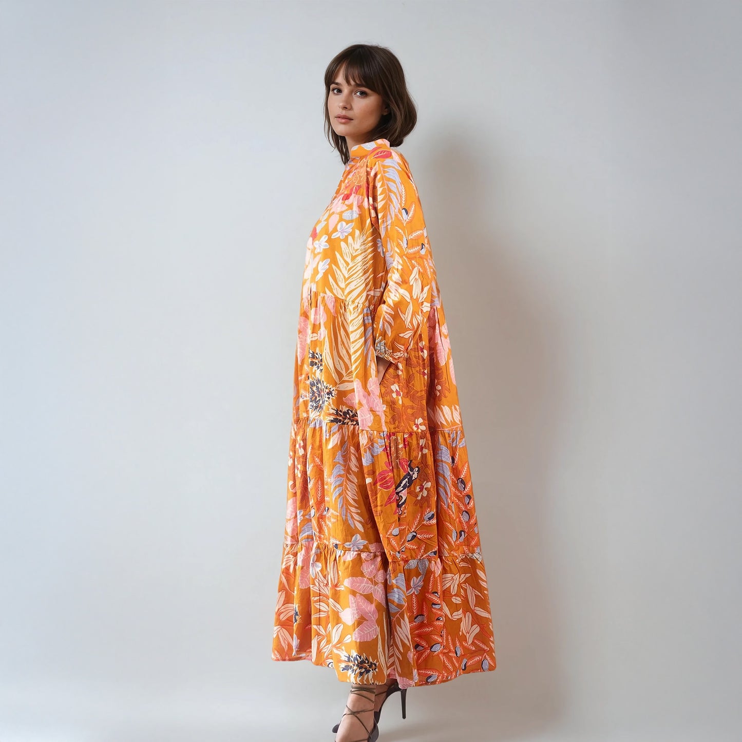 Robe longue à imprimées fleuries | Ambala
