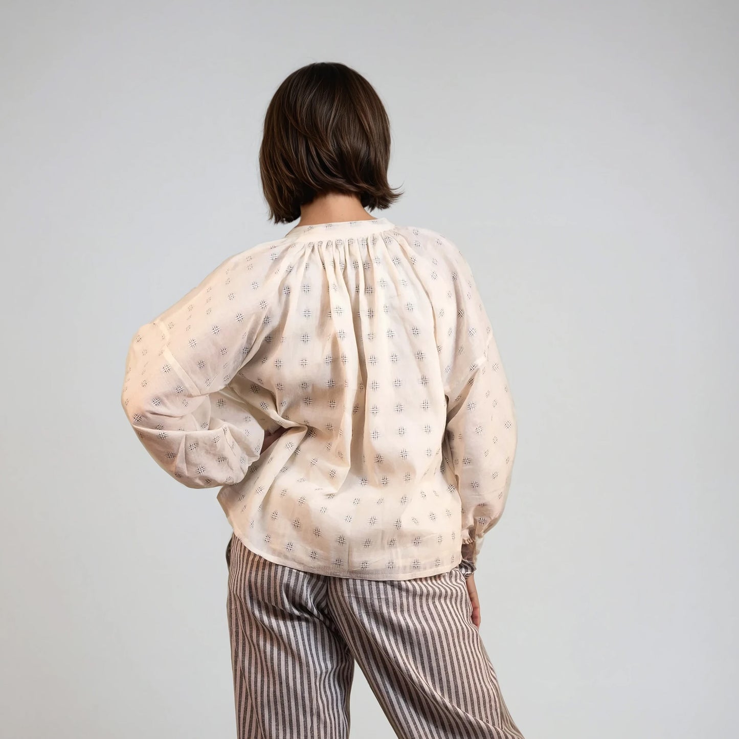 Blouse Bohème à motifs brodés | Arti-1